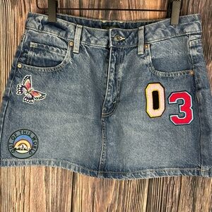 Cute Denim Mini Skirt- Size 10